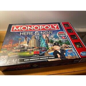 Monopoly Here & Now:  Made in USA by Hasbro Brand New